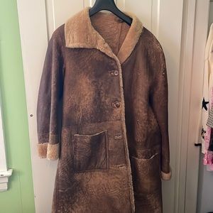Real shearling coat